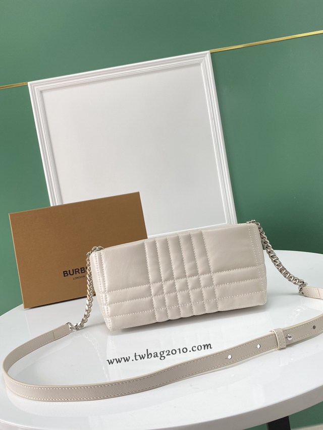 Burberry專門店新款絎縫款Lola蘿拉包 巴寶莉羔羊皮單肩斜挎女包 yxb1178